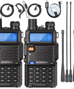 2PCS BAOFENG UV-5R Walkie Talkie Dual Band VHF UHF Two Way Radio Long Range 128CH VOX Handheld Transceiver UV5R UV 5R Ham Radio